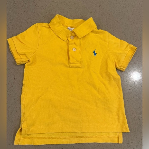 Polo Ralph Lauren Other - Polo Ralph Lauren Baby Boys' Cotton Mesh Short Sleeve Polo Shirt Yellow Size 18M